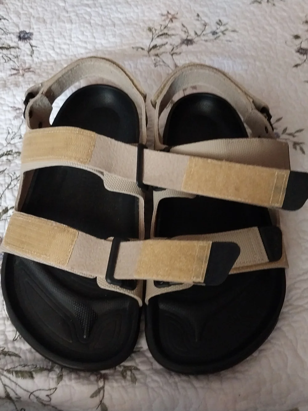 BIRKESTOK Men's TATACOA  Beige Strap Sandals with Footbed 11 EU